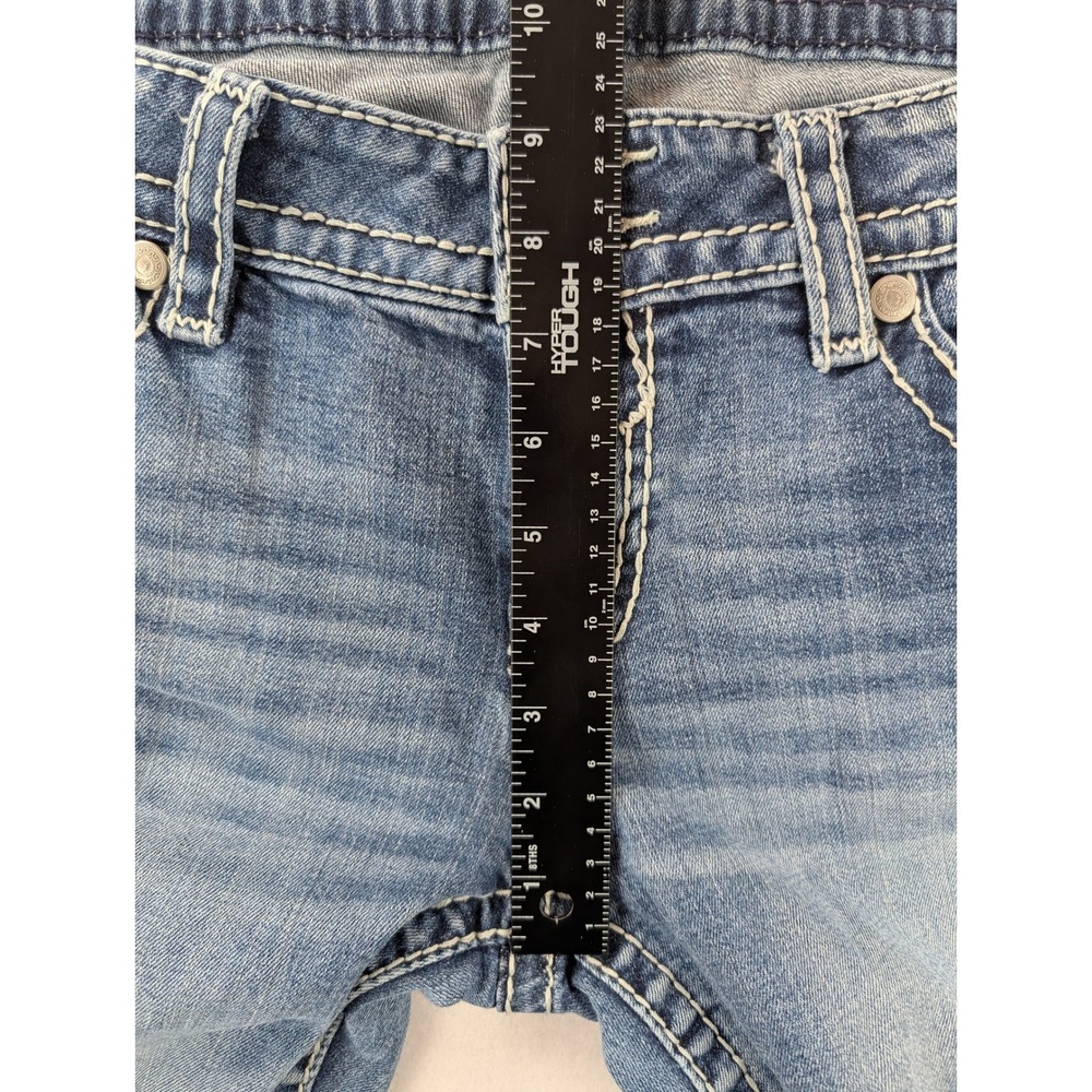 Vigoss The New York Bootcut Jeans Womens 13/14 Blue Embellished Stretch - Picture 7 of 9